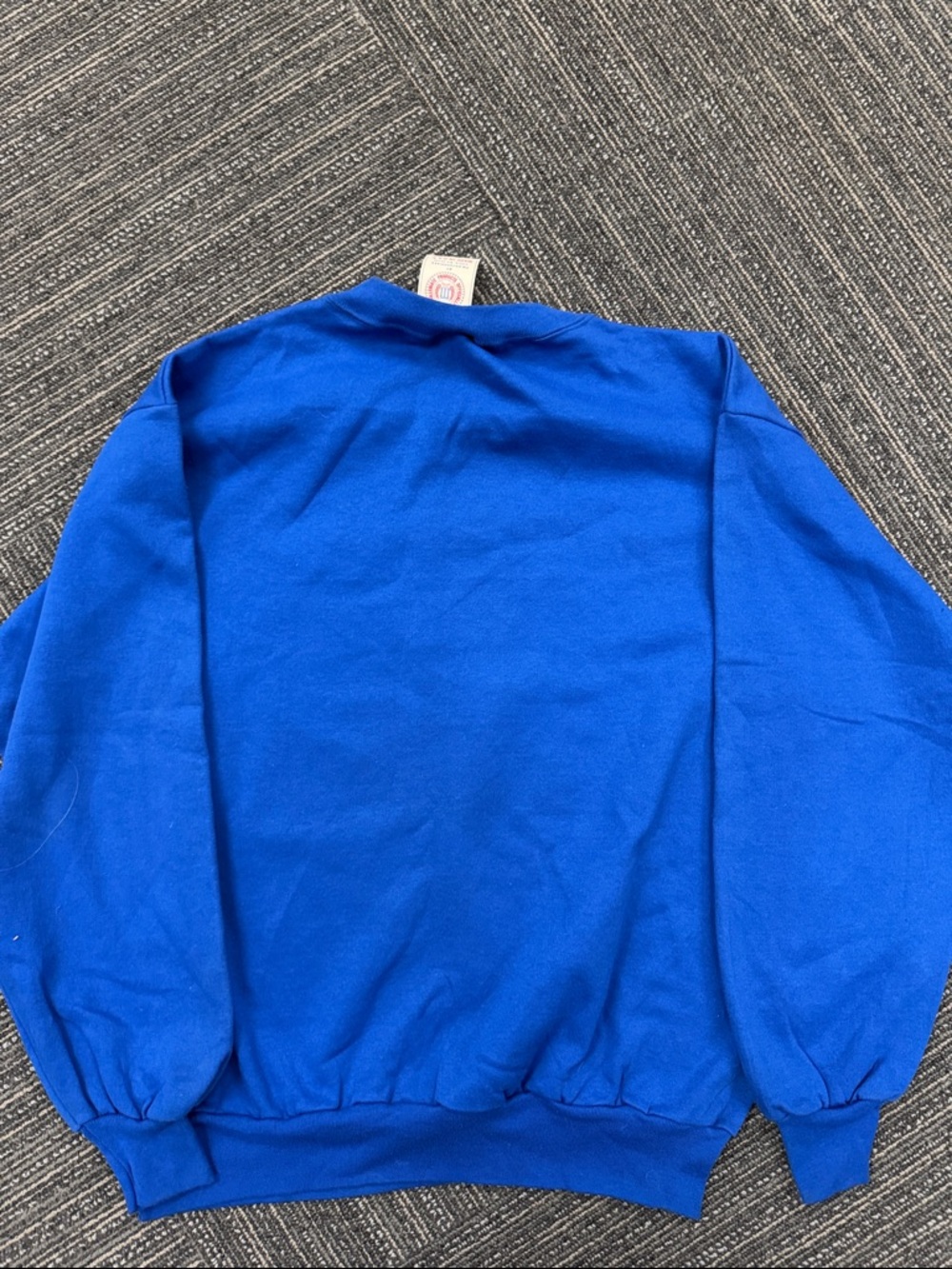 University of Rhode Island Rams Blue Crewneck Sweatshirt Vintage - Picture 4 of 5